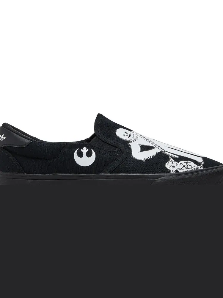 Кроссовки Adidas Star Wars x Court Rallye Slip 'Rebels and the First Order' — изображение 2 из 8, черный