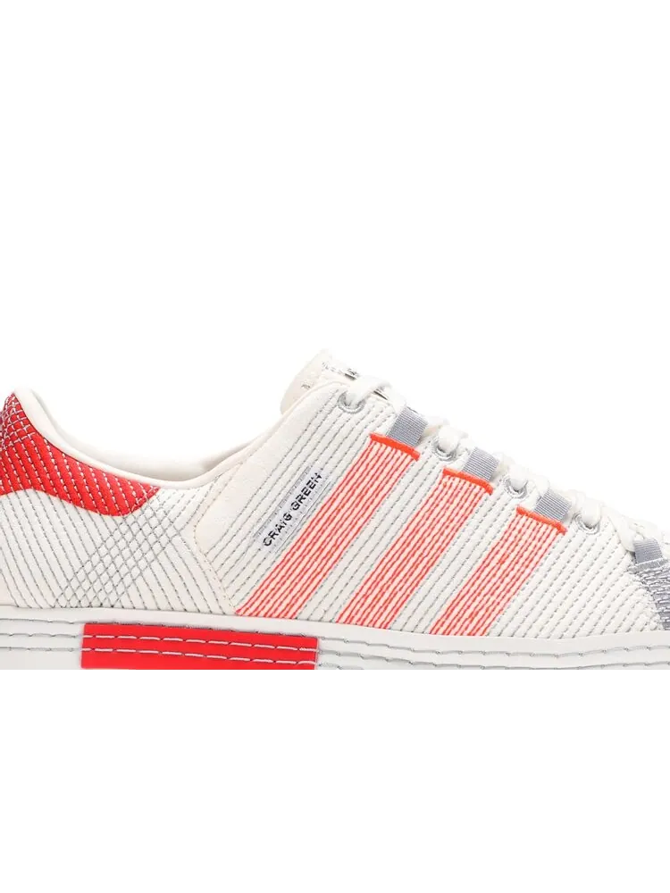 Кроссовки Adidas Craig Green x Superstar — изображение 2 из 4, белый/розовый/красный