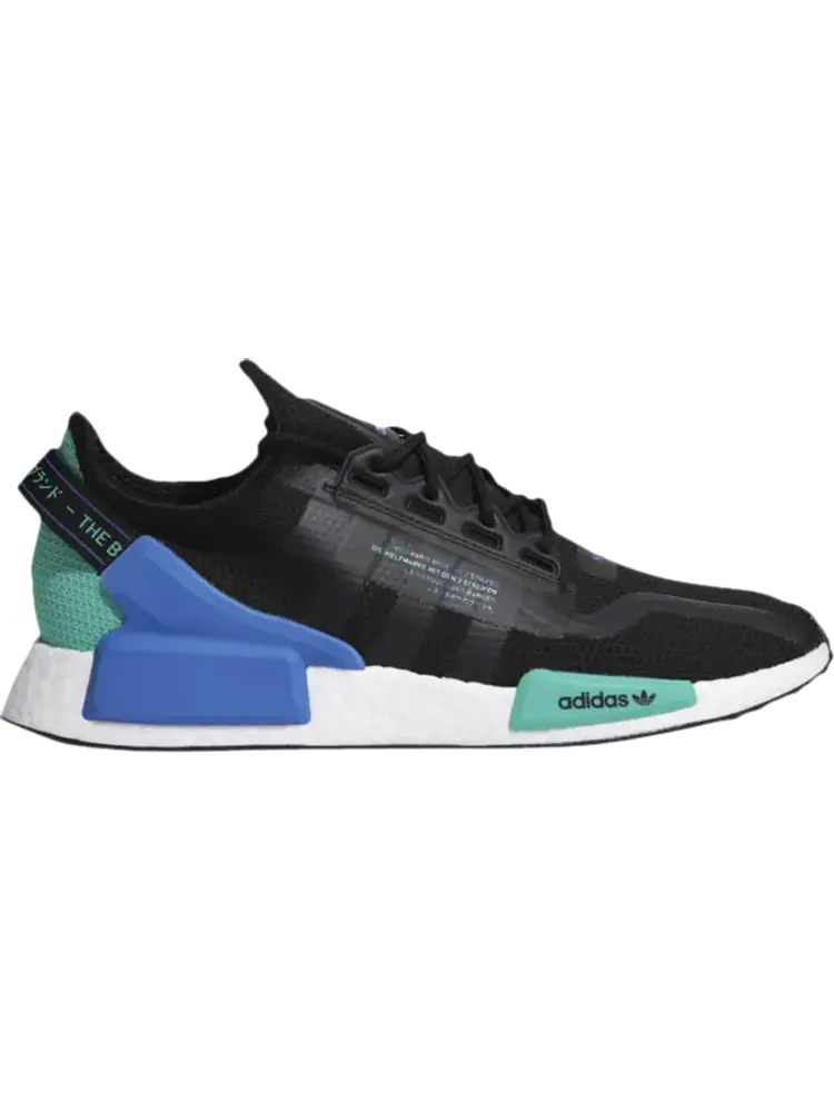 Кроссовки Adidas NMD_R1 V2 'Black Cyan' — изображение 1 из 1, черный