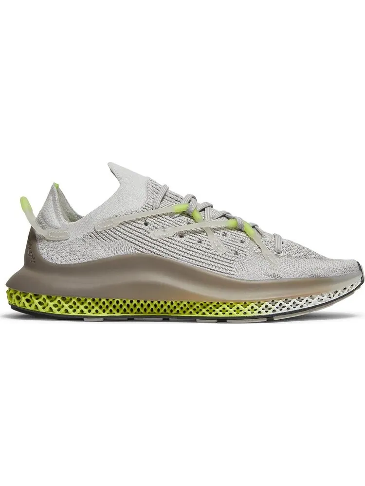 Кроссовки Adidas 4D Fusio 'Grey Solar Yellow' — изображение 1 из 8, серый