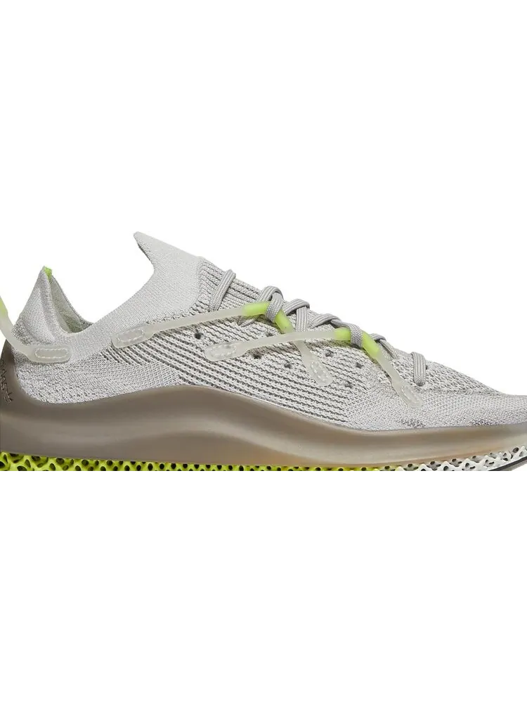 Кроссовки Adidas 4D Fusio 'Grey Solar Yellow' — изображение 2 из 8, серый