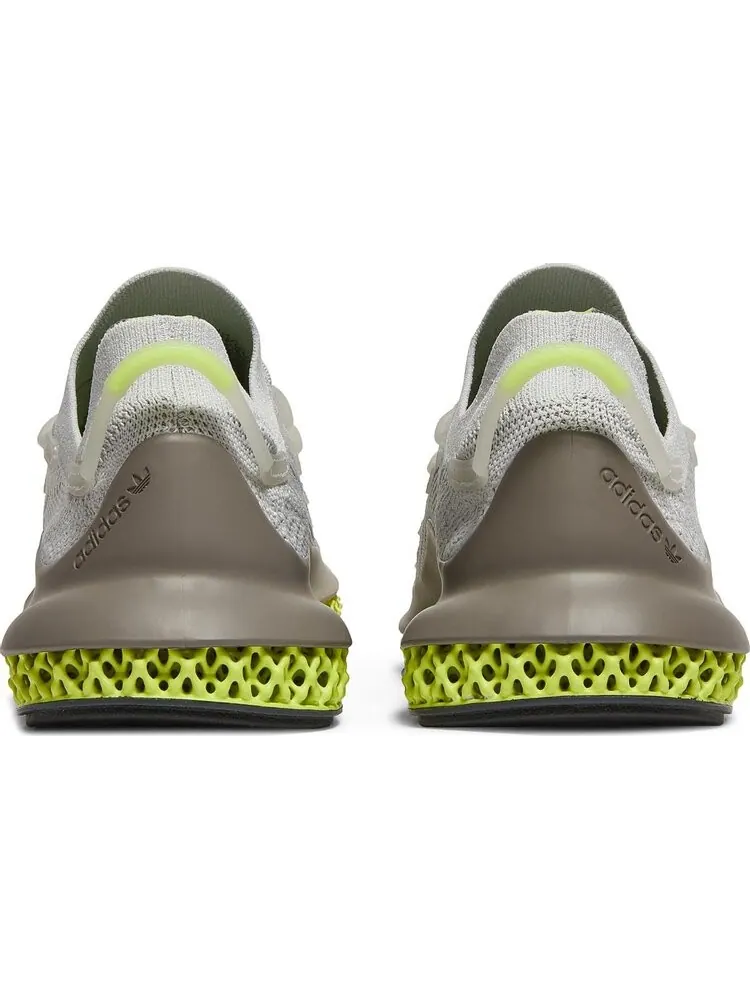 Кроссовки Adidas 4D Fusio 'Grey Solar Yellow' — изображение 6 из 8, серый