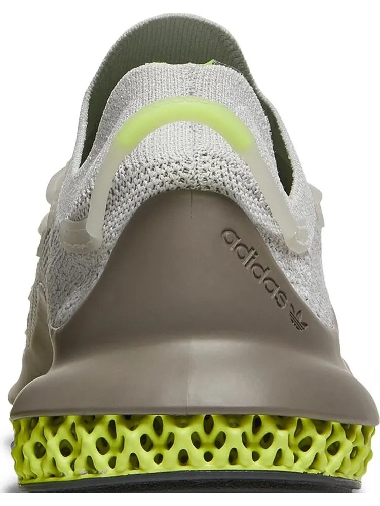 Кроссовки Adidas 4D Fusio 'Grey Solar Yellow' — изображение 7 из 8, серый