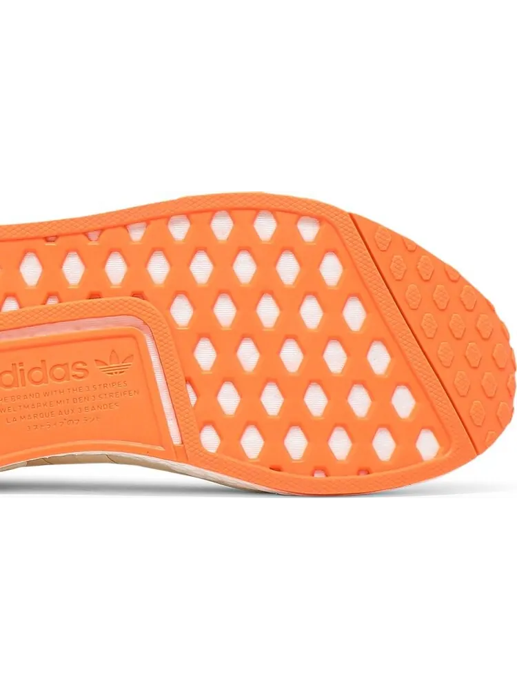 Кроссовки Adidas NMD_R1 'Cream White Screaming Orange' — изображение 5 из 8, бежевый