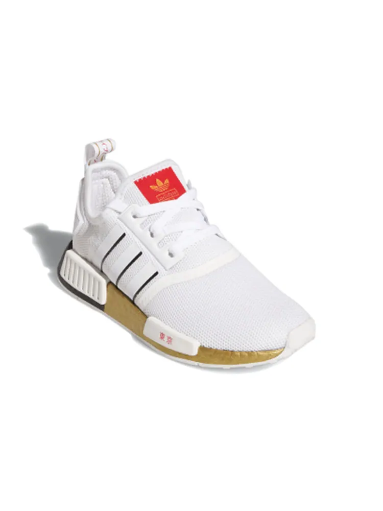 Кроссовки Adidas NMD R1 United By Sneakers Tokyo — изображение 3 из 6, белый/золотой/черный