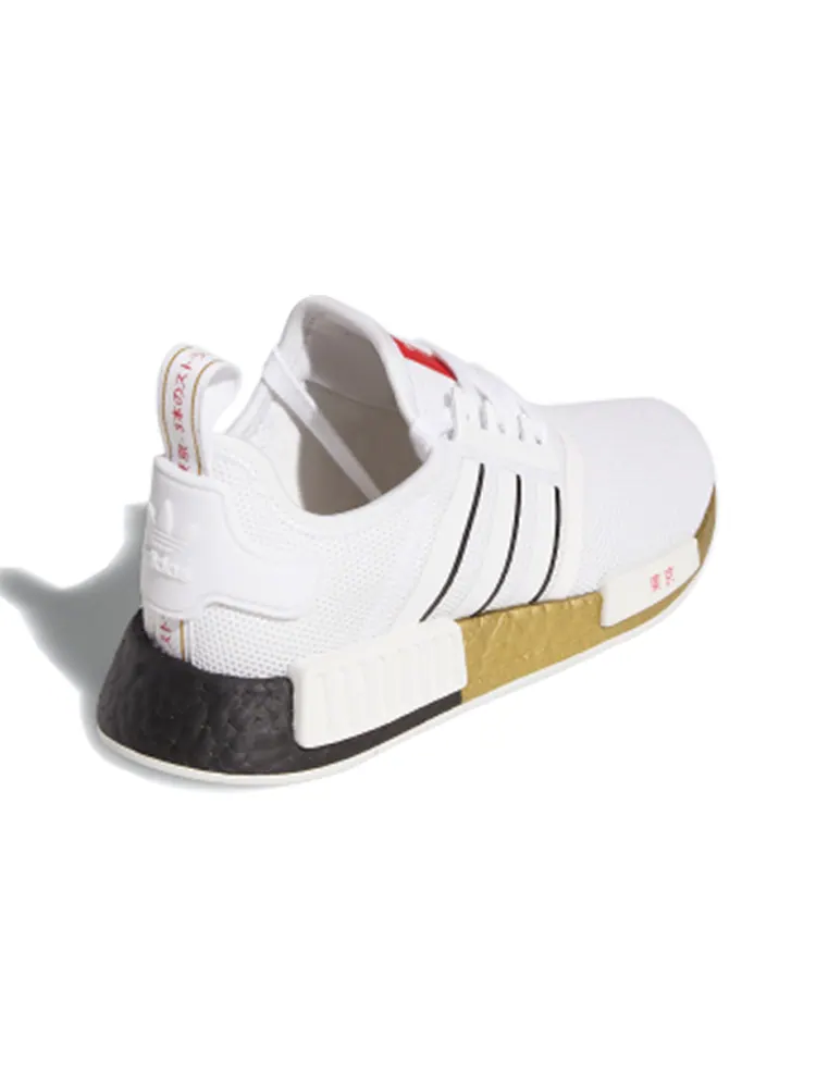 Кроссовки Adidas NMD R1 United By Sneakers Tokyo — изображение 4 из 6, белый/золотой/черный