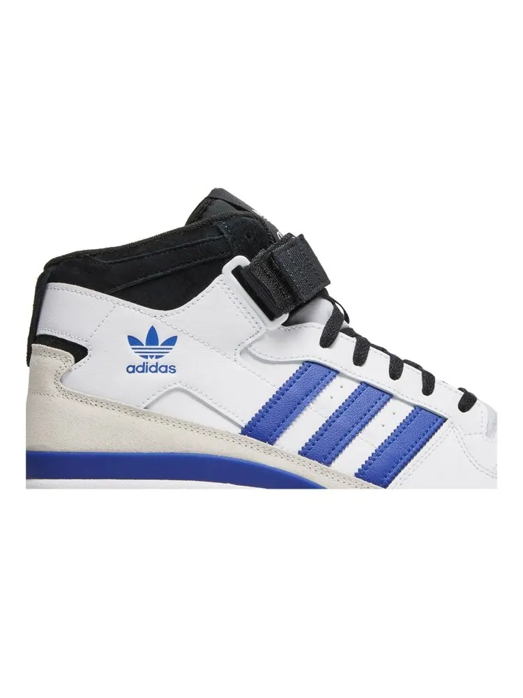 Кроссовки Adidas Forum Mid высокие — изображение 2 из 4, белый/синий/черный