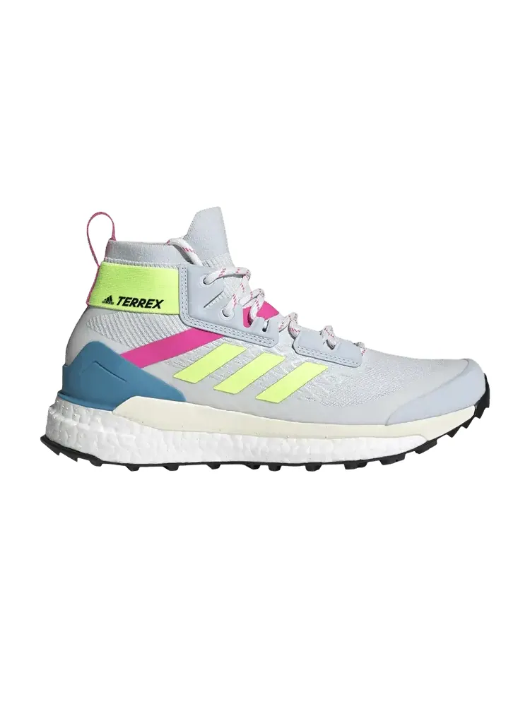 Ботинки adidas Wmns Terrex Free Hiker Primeblue 'Halo Blue Yellow Screaming Pink' — изображение 1 из 1, синий/-желтый/розовый