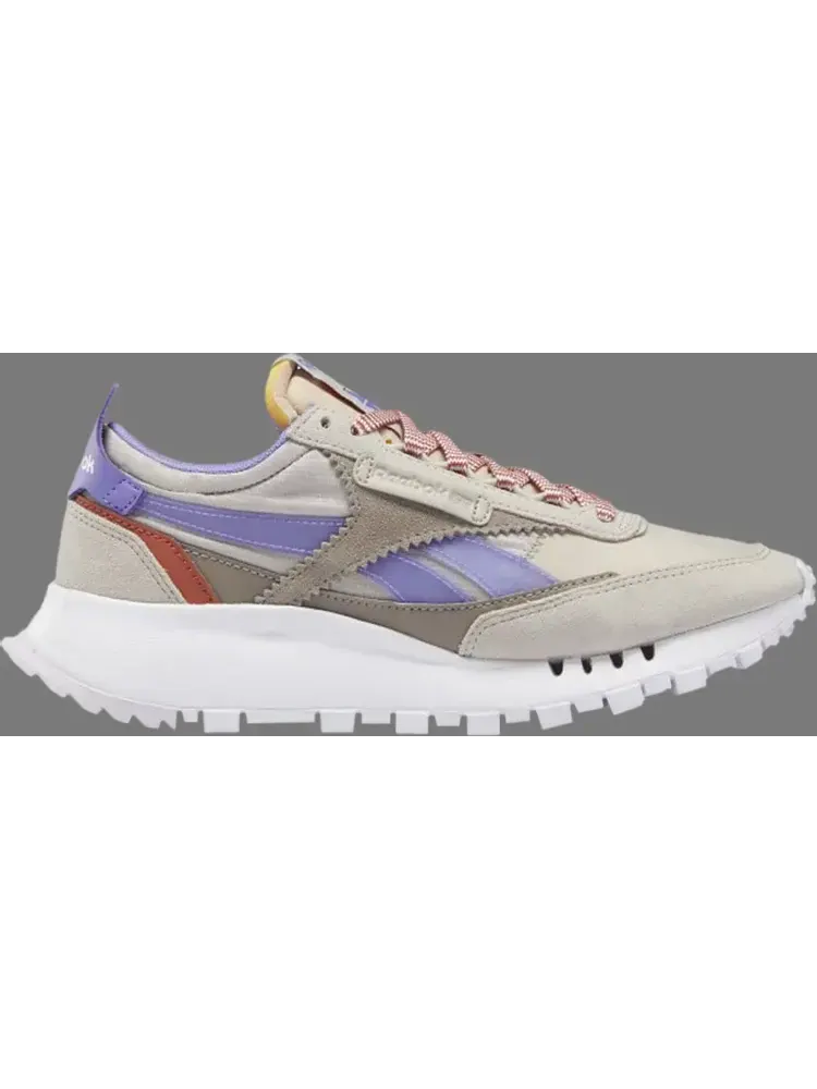 Кроссовки wmns classic leather legacy 'sand stone hyper purple' Reebok — изображение 1 из 1, коричневый