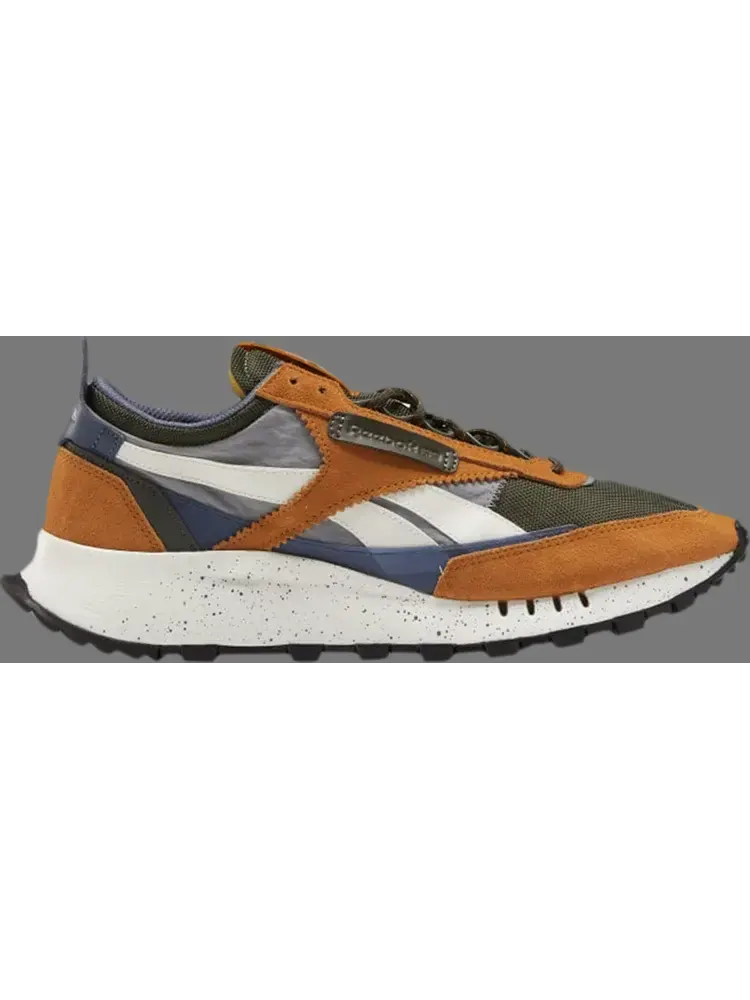 Кроссовки classic leather legacy 'splatter paint - rich ochre' Reebok — изображение 1 из 1, коричневый