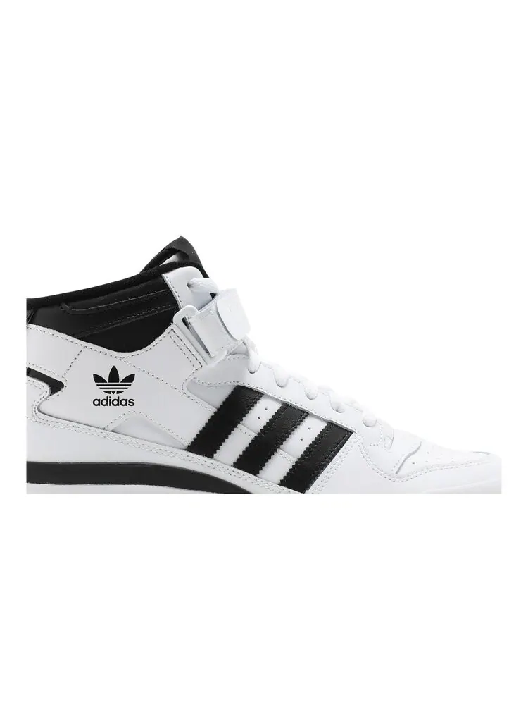 Кроссовки мужские Adidas Forum Mid высокие — изображение 2 из 4, белый/черный