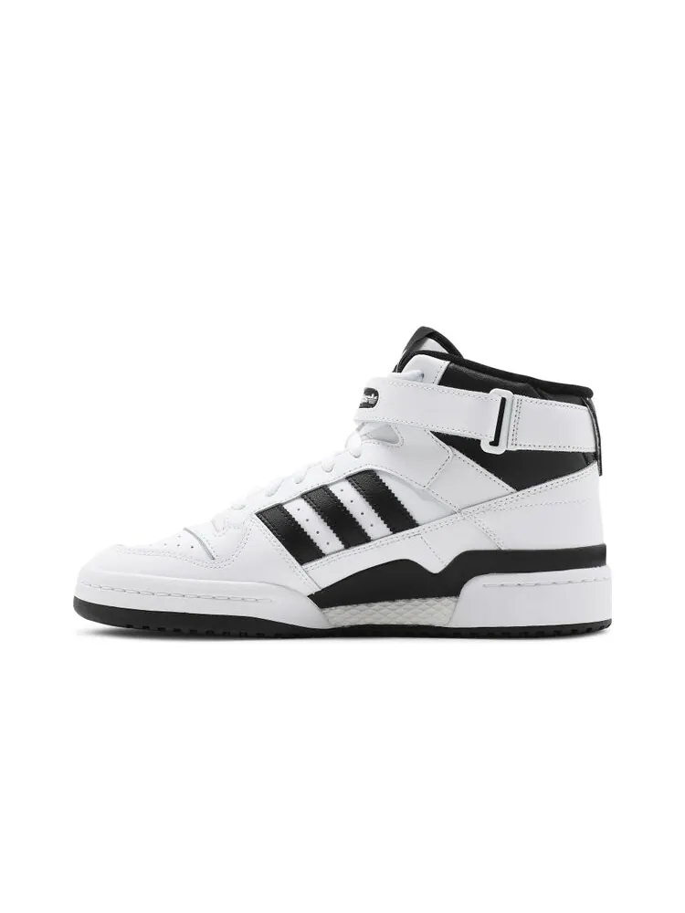 Кроссовки мужские Adidas Forum Mid высокие — изображение 3 из 4, белый/черный