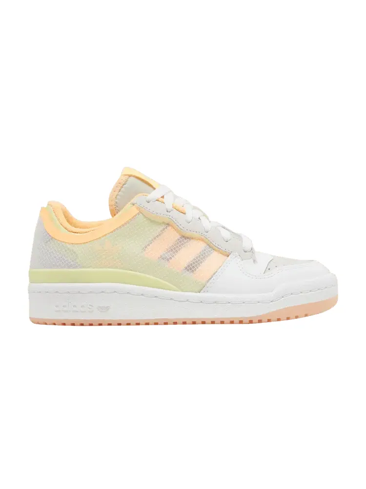 Кроссовки adidas Wmns Forum Low 'Transparent Yellow Acid Orange' — изображение 1 из 9, белый/желтый/оранжевый
