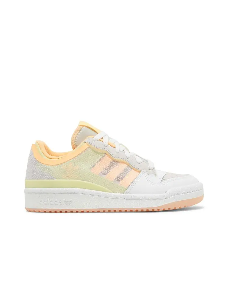 Кроссовки adidas Wmns Forum Low 'Transparent Yellow Acid Orange' — изображение 2 из 9, белый/желтый/оранжевый