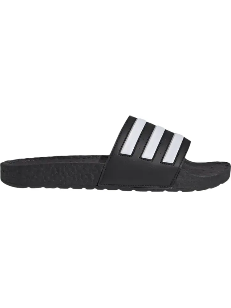 Сандалии Adidas Adilette Boost Slides 'Black White Stripes' — изображение 1 из 1, черный