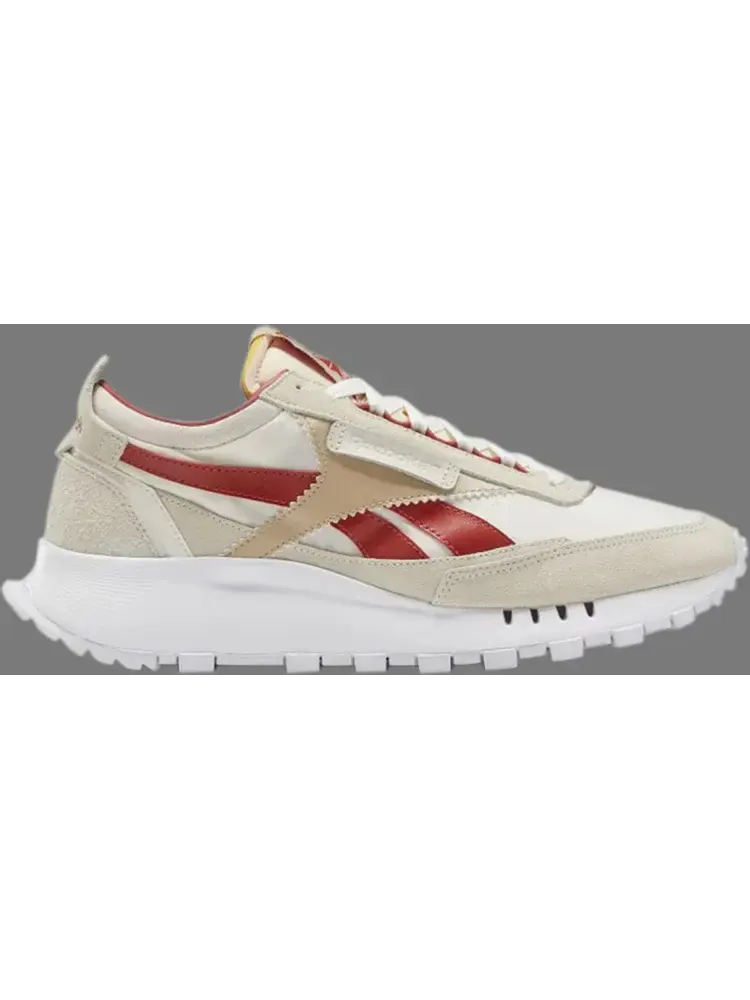 Кроссовки classic leather legacy 'alabaster burnt amber' Reebok, пломбир — изображение 1 из 1, бежевый