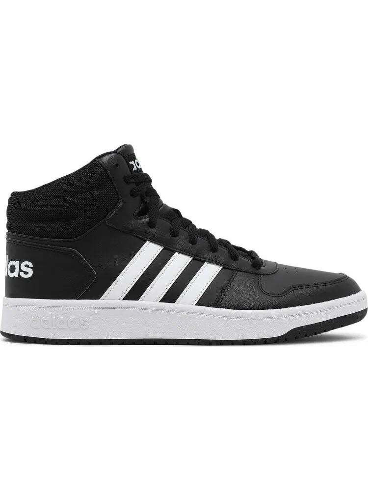 Кроссовки Adidas Hoops 2.0 Mid 'Black White' — изображение 1 из 8, черный