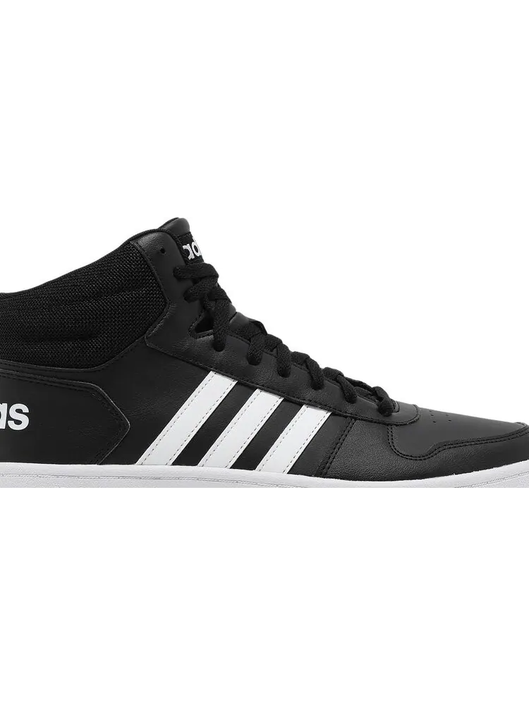 Кроссовки Adidas Hoops 2.0 Mid 'Black White' — изображение 2 из 8, черный
