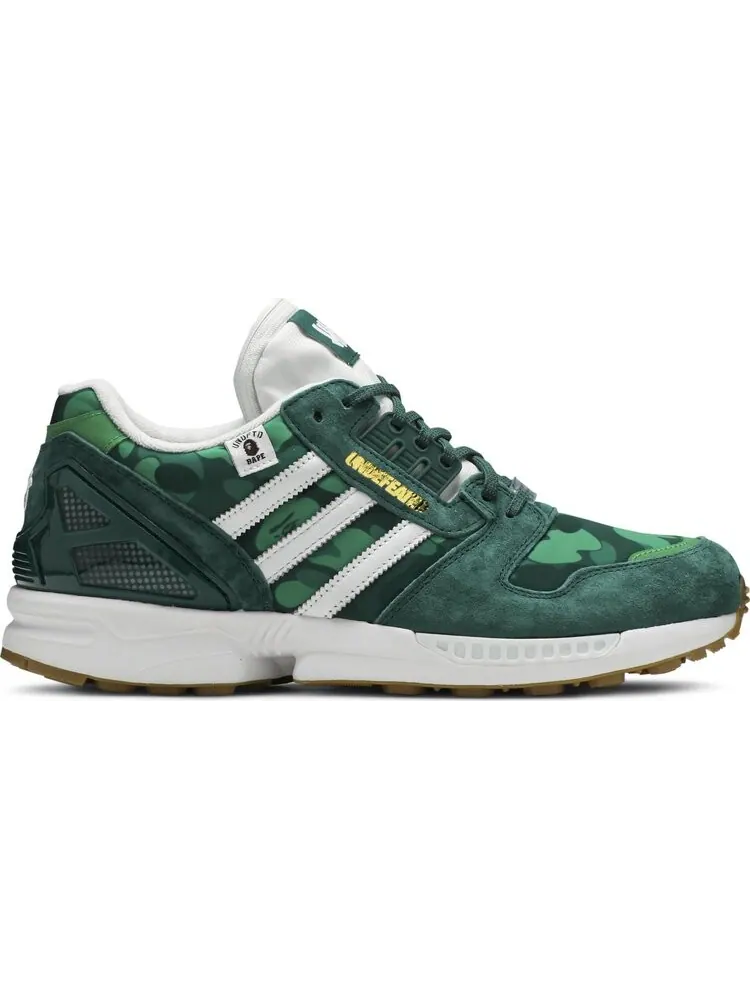 Кроссовки Adidas BAPE x Undefeated x ZX 8000 'A-ZX Series - Green Camo' — изображение 1 из 8, зеленый