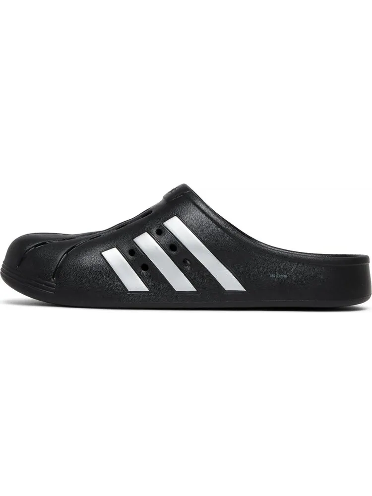 Сандалии Adidas Adilette Clog 'Black Silver' — изображение 3 из 8, черный