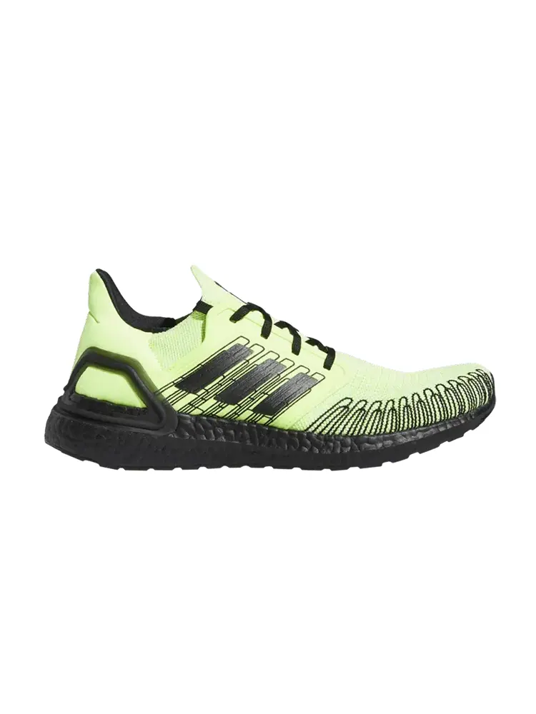 Кроссовки adidas UltraBoost 20 'Signal Green Black' — изображение 1 из 1, зеленый/черный/белый