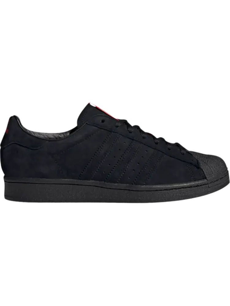 Кроссовки Adidas Thrasher x Superstar ADV 'Black Scarlet' — изображение 1 из 1, черный