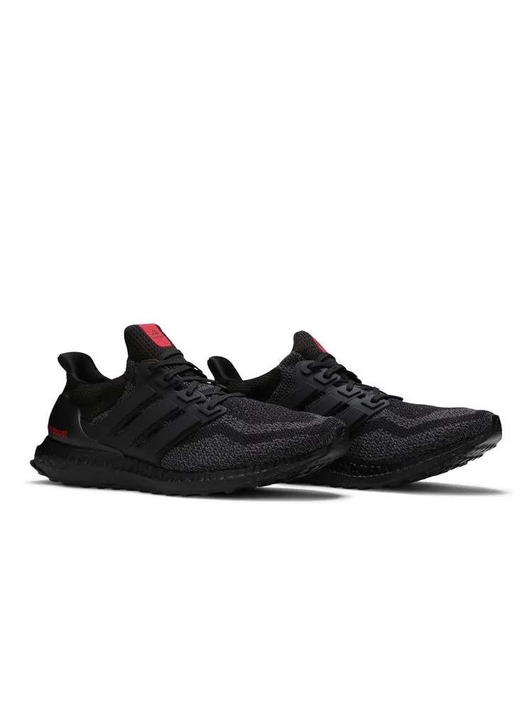 Кроссовки adidas UltraBoost 'Black' — изображение 9 из 9, черный/красный