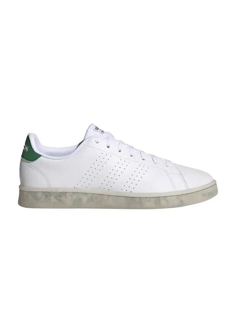 Кроссовки adidas Advantage Eco 'White Green' — изображение 1 из 1, белый/белый/зеленый