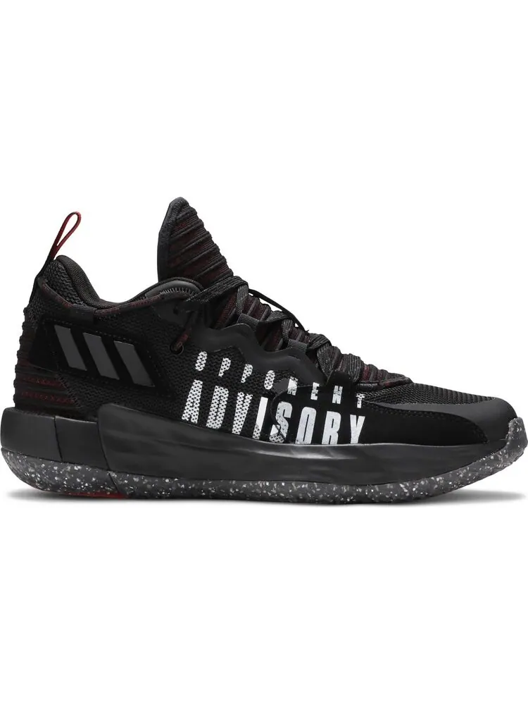 Кроссовки Adidas Dame 7 'EXTPLY - Opponent Advisory - Black Vivid Red' — изображение 1 из 8, черный