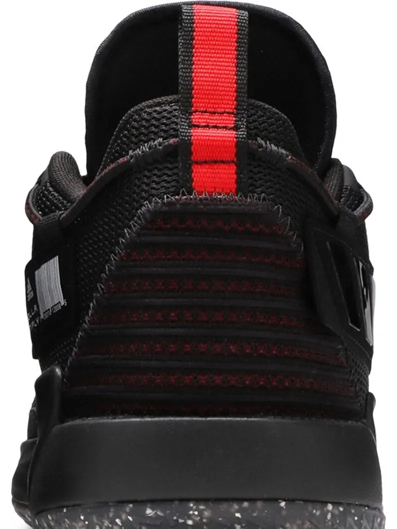 Кроссовки Adidas Dame 7 'EXTPLY - Opponent Advisory - Black Vivid Red' — изображение 7 из 8, черный
