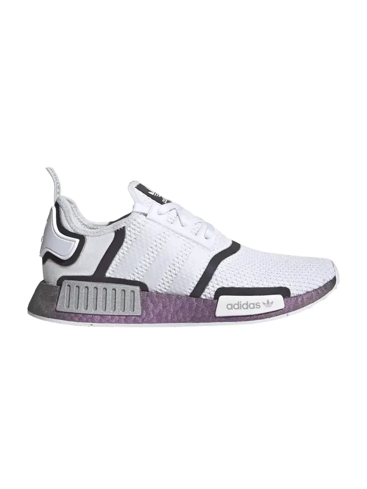 Кроссовки Adidas NMD_R1 — изображение 1 из 1, белый фиолетовый