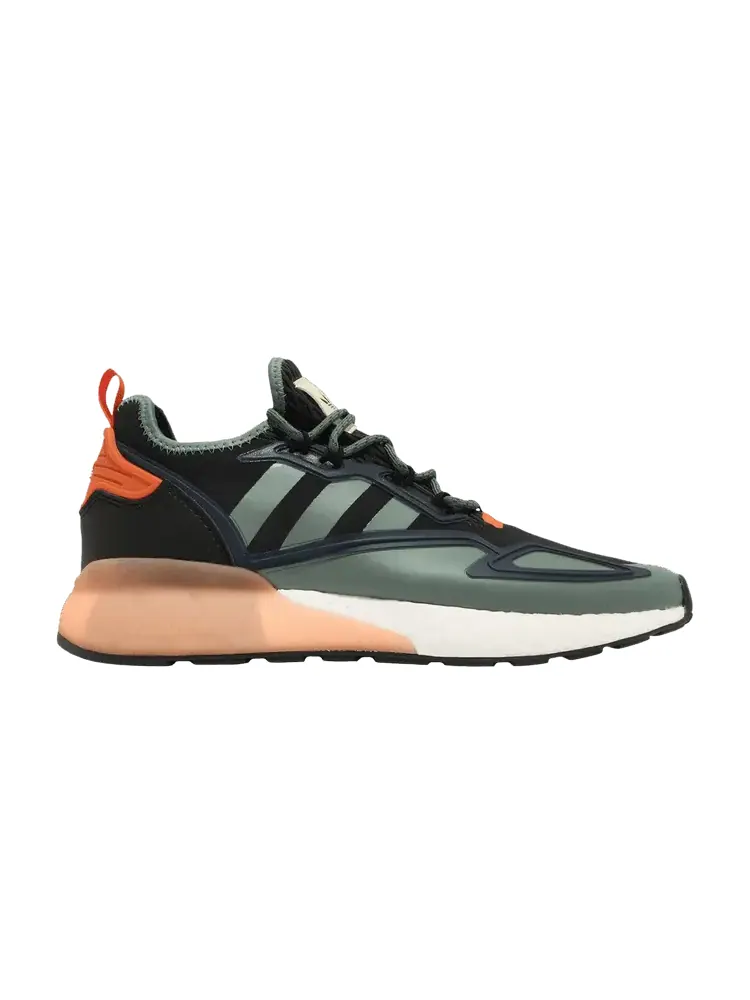 Кроссовки adidas ZX 2K Boost 'Black Tech Emerald' — изображение 1 из 1, черный//темно-синий