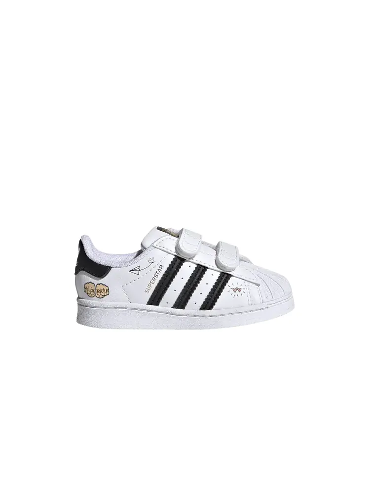 Кроссовки adidas Superstar Infant 'Girls Rule - White' — изображение 1 из 1