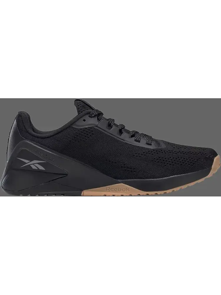Кроссовки nano x1 'black gum' Reebok — изображение 1 из 1, черный