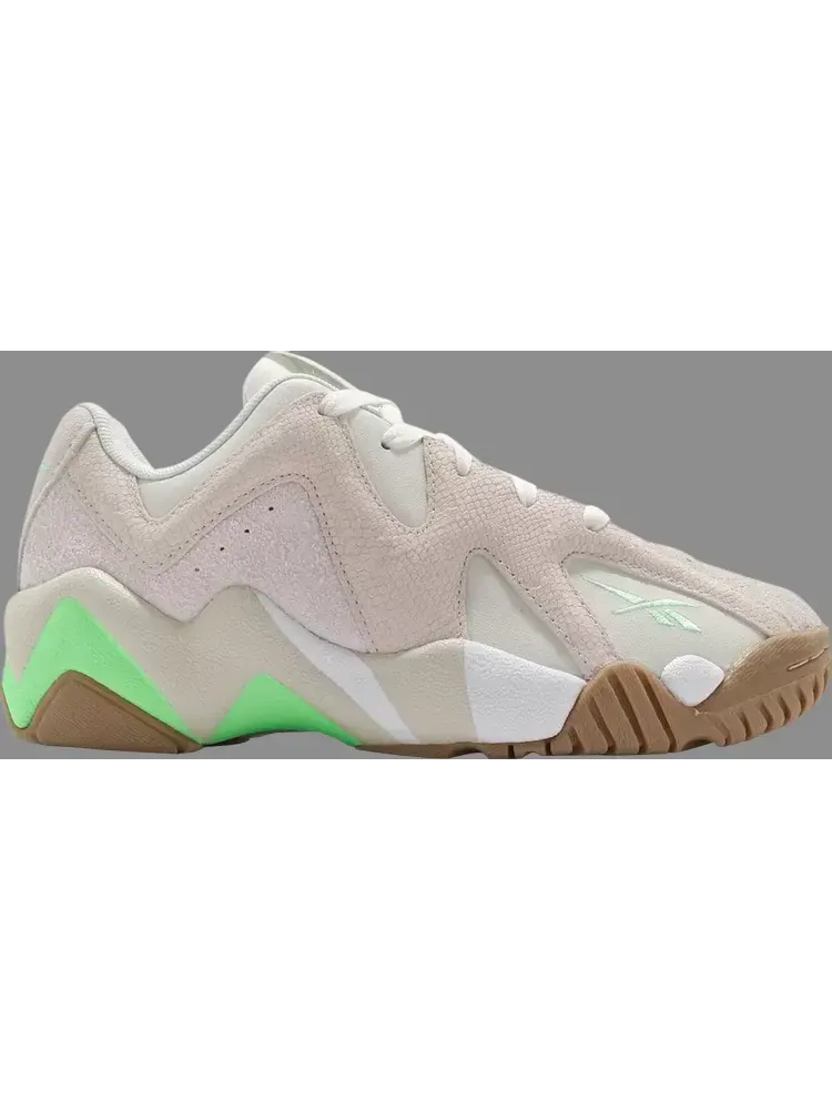 Кроссовки kamikaze 2 low 'chalk neon mint' Reebok, пломбир — изображение 1 из 1, бежевый
