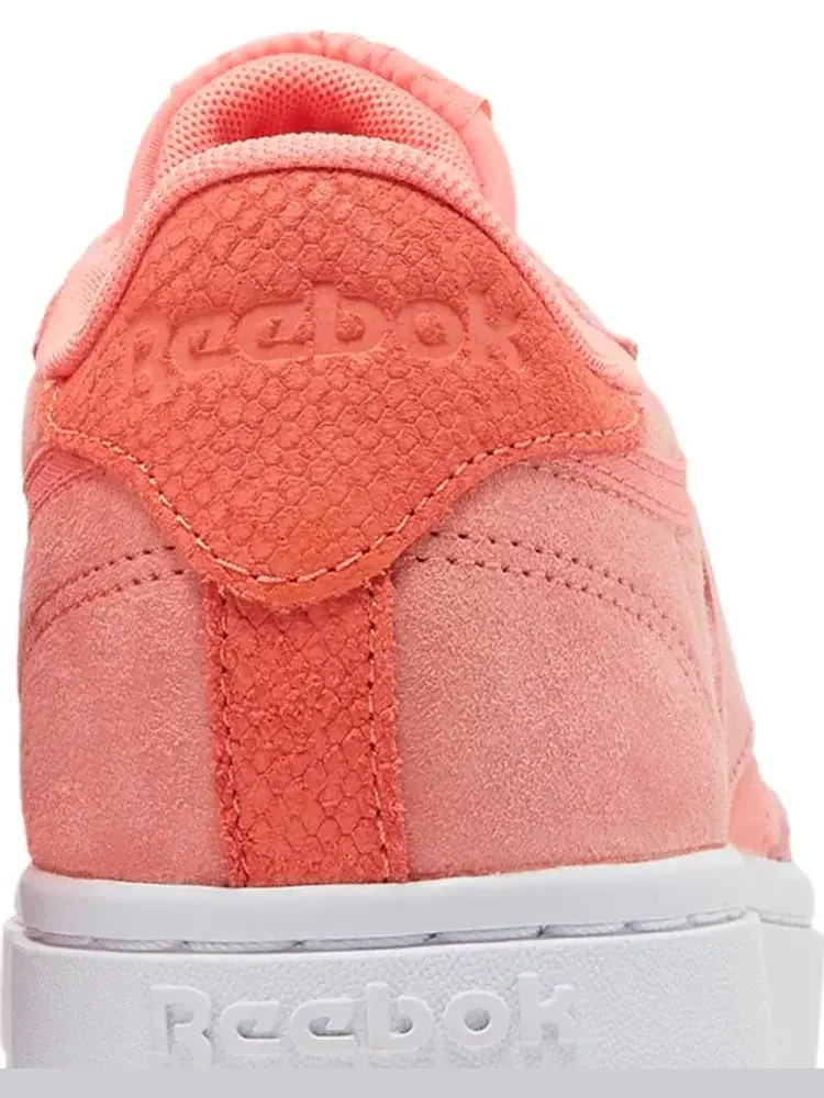Кроссовки wmns club c double 'twisted coral' Reebok, апельсин — изображение 7 из 8, оранжевый