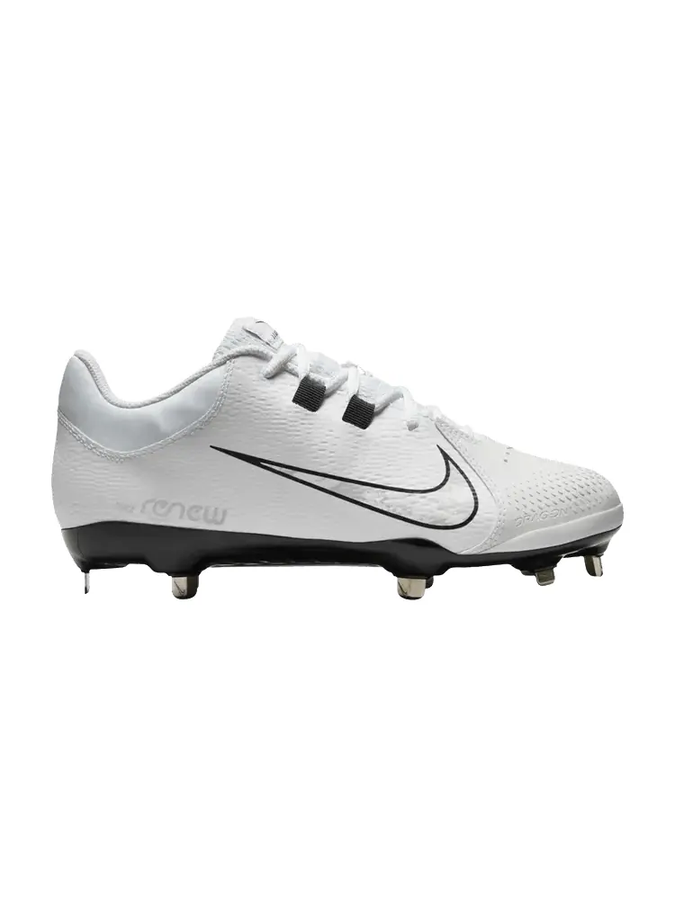 Кроссовки Nike Wmns Hyperdiamond 4 Pro White Black Wolf Grey — изображение 1 из 1, белый черный серый