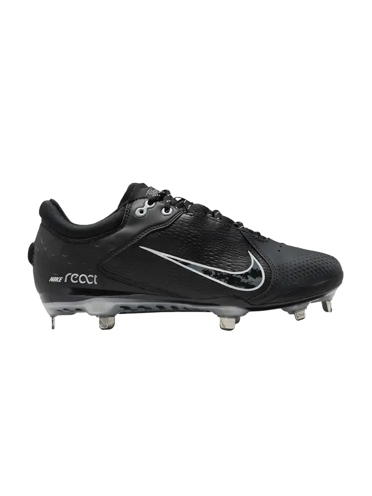 Кроссовки Nike Wmns Hyperdiamond 4 Elite Black Pure Platinum — изображение 1 из 1, черный платиновый