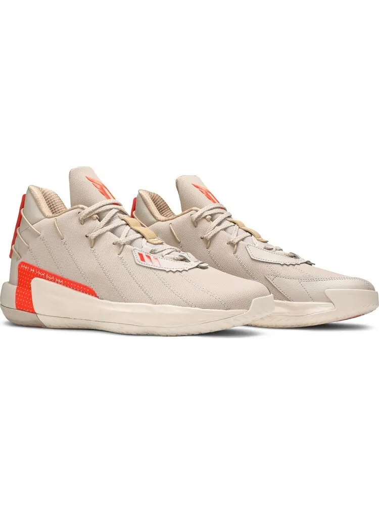 Кроссовки Adidas Dame 7 'Bliss' — изображение 8 из 8, бежевый