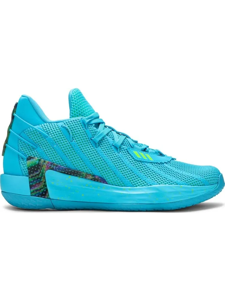 Кроссовки Adidas Dame 7 — изображение 1 из 8, синий/зеленый