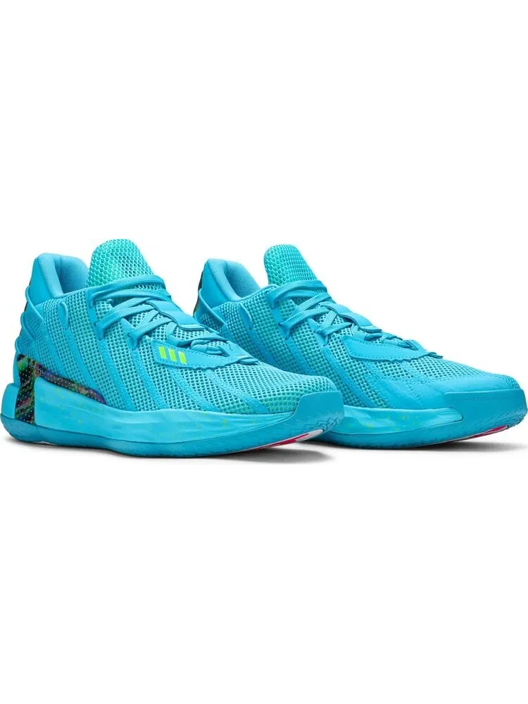 Кроссовки Adidas Dame 7 — изображение 8 из 8, синий/зеленый