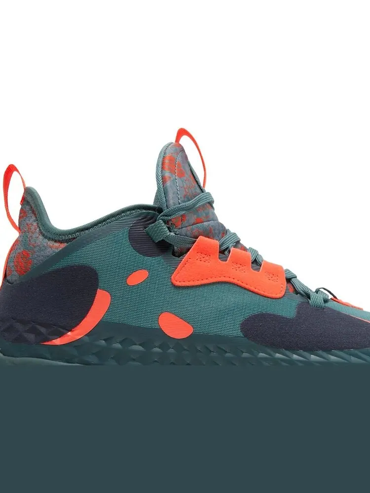Кроссовки Adidas Harden Vol. 5 Futurenatural 'Floral - Hazy Emerald' — изображение 2 из 8, зеленый