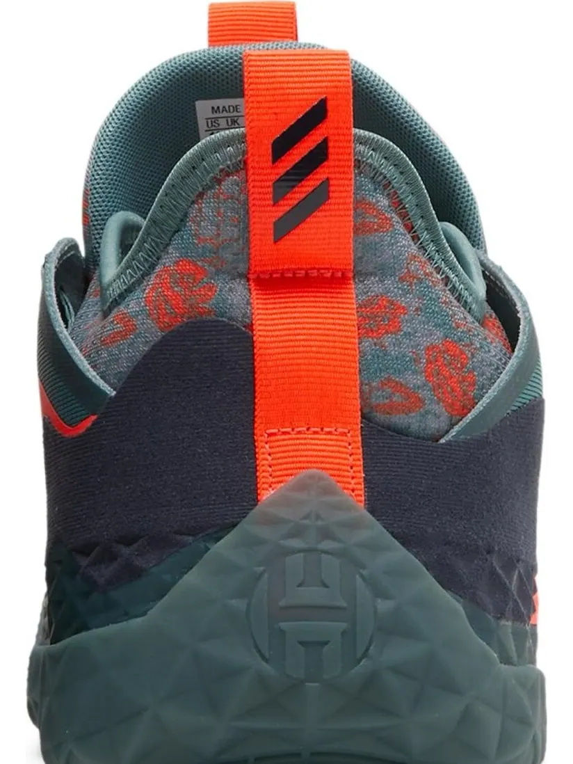 Кроссовки Adidas Harden Vol. 5 Futurenatural 'Floral - Hazy Emerald' — изображение 7 из 8, зеленый