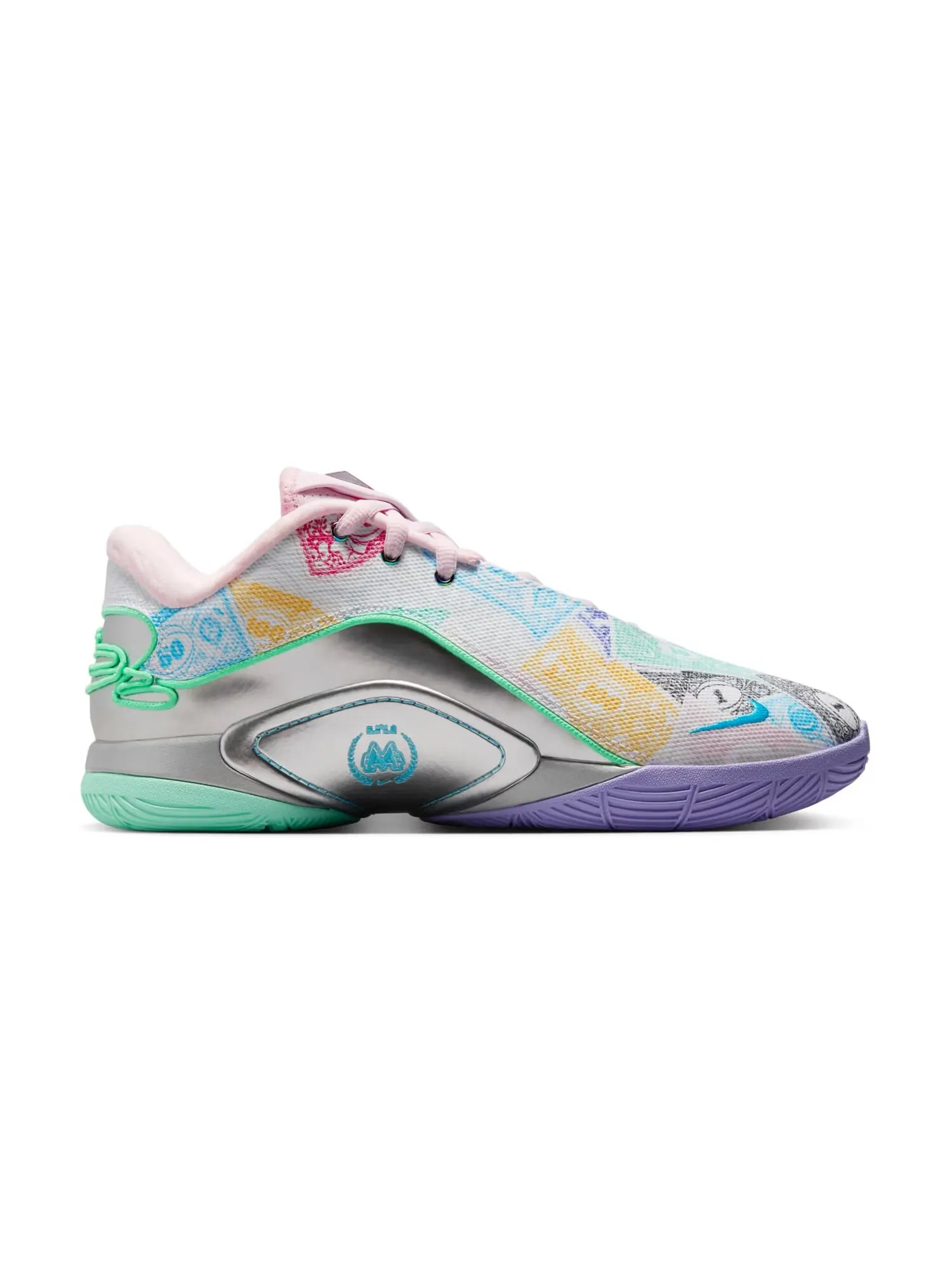 Баскетбольные кроссовки Monopoly x Nike LeBron 22 'Currency' — изображение 6 из 10, белый/мультиколор
