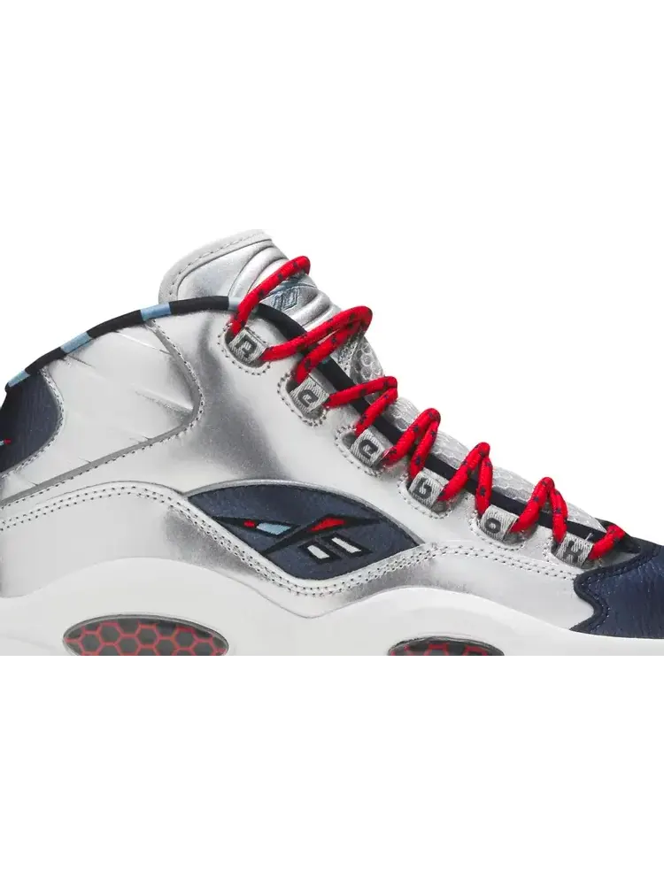 Кроссовки james harden x question mid 'cross over' Reebok — изображение 2 из 8, серебряный