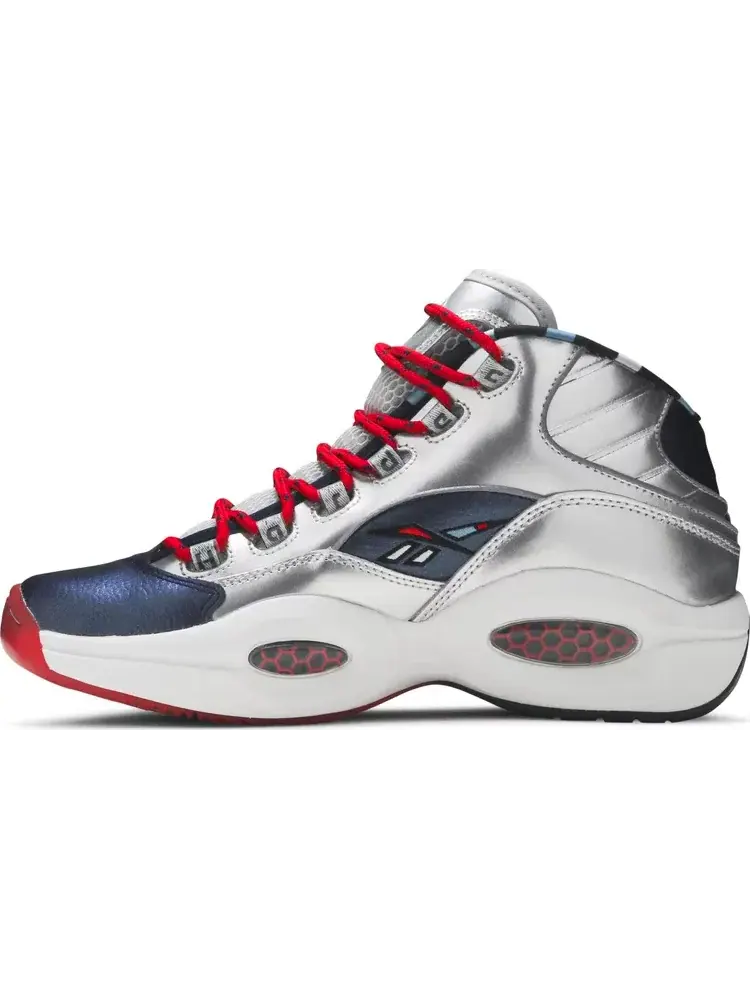 Кроссовки james harden x question mid 'cross over' Reebok — изображение 3 из 8, серебряный