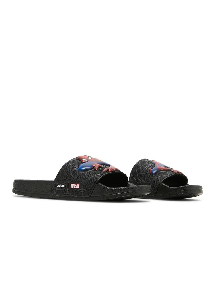 Шлепанцы Marvel x adidas Adilette Shower Slide J 'Spider-Man' — изображение 8 из 8, черный