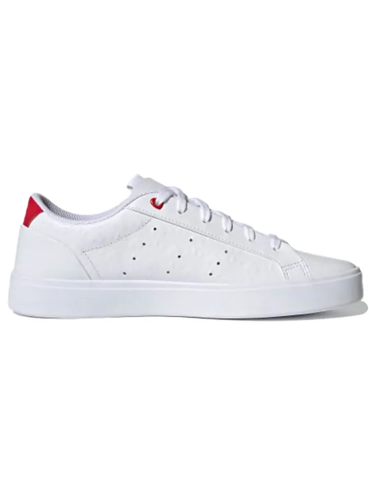 Кроссовки Adidas Originals Sleek 'Heart Embossed Women's — изображение 2 из 5, белый