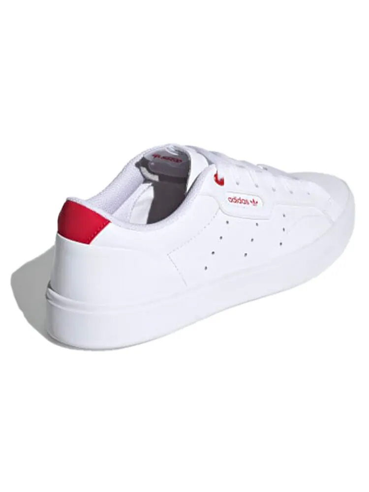 Кроссовки Adidas Originals Sleek 'Heart Embossed Women's — изображение 4 из 5, белый