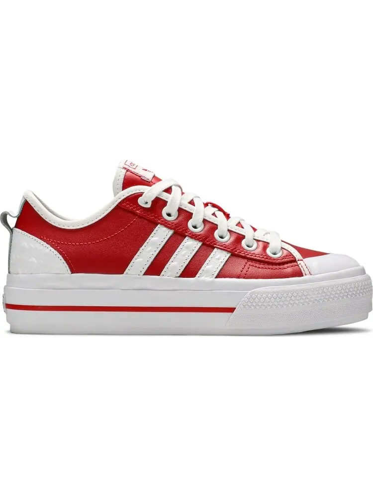 Кроссовки Adidas Wmns Nizza RF Platform 'Heart Embossed - Scarlet' — изображение 1 из 8, красный